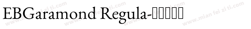 EBGaramond Regula字体转换